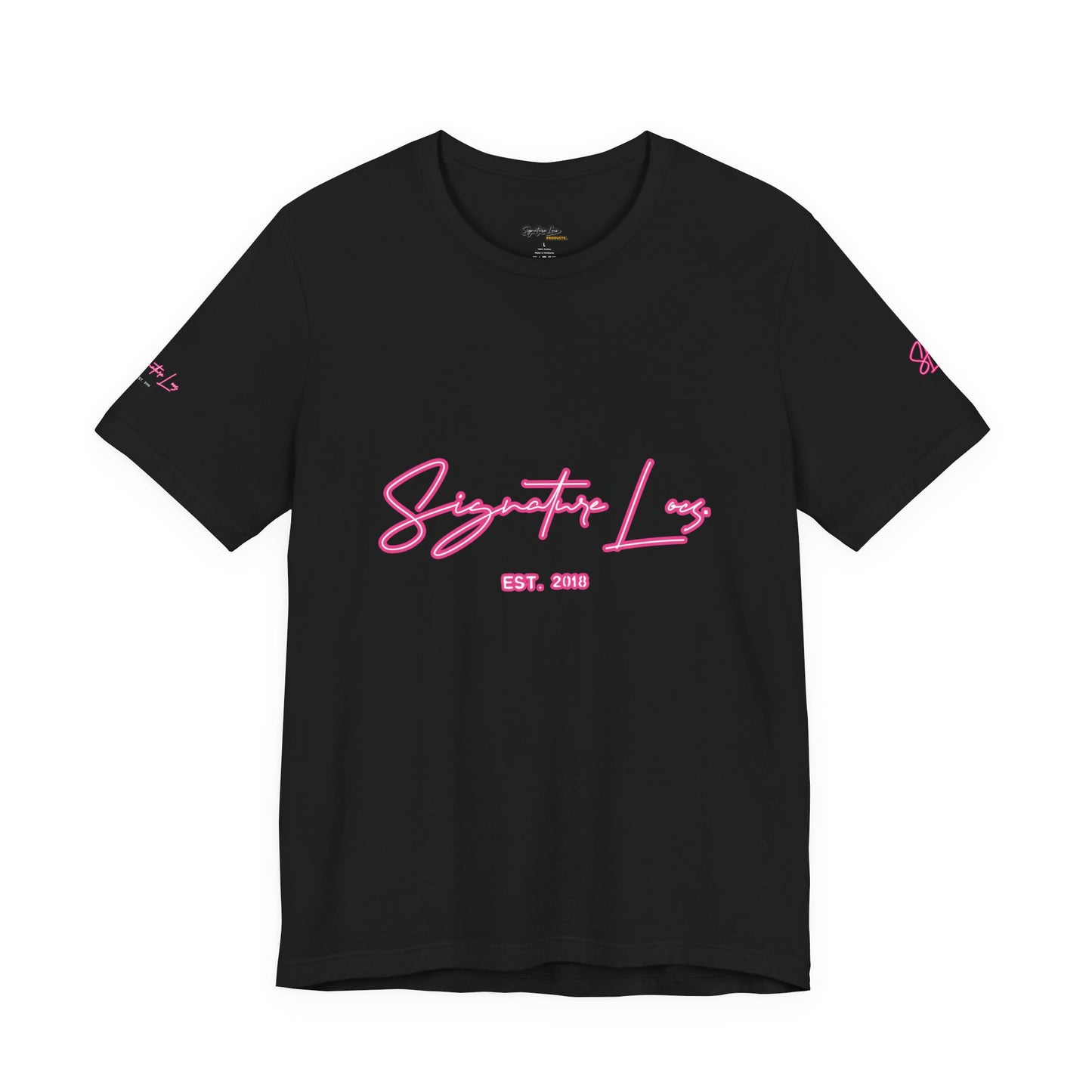 Be Unique Signature Locs Short Sleeve Tee Unisex (PINK FOR OCTOBER)