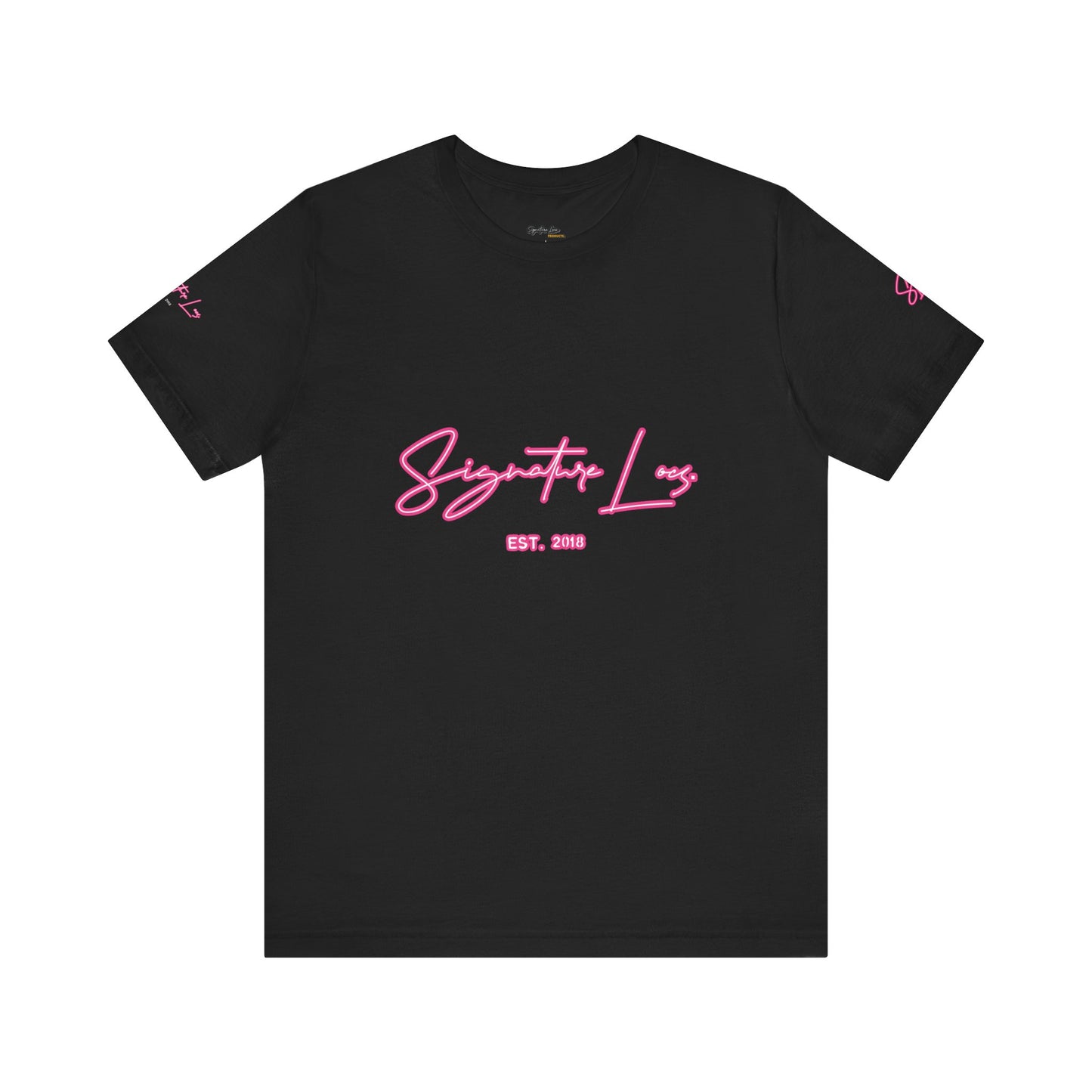 Be Unique Signature Locs Short Sleeve Tee Unisex (PINK FOR OCTOBER)