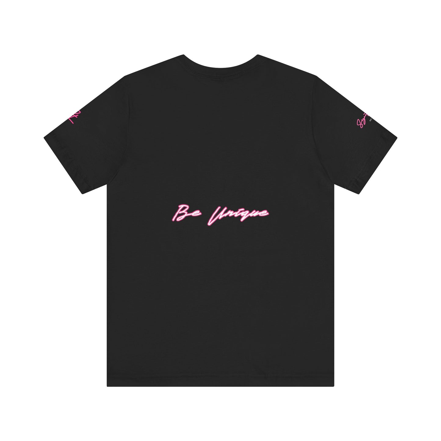 Be Unique Signature Locs Short Sleeve Tee Unisex (PINK FOR OCTOBER)