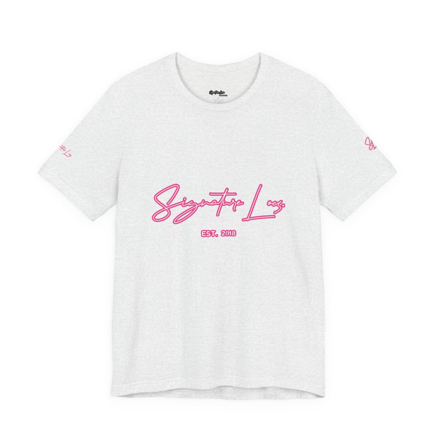 Be Unique Signature Locs Short Sleeve Tee Unisex (PINK FOR OCTOBER)
