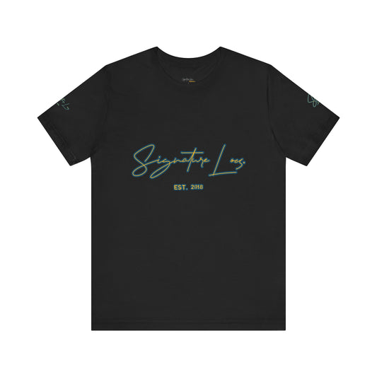 Be Unique Signature Locs  Short Sleeve Tee (BAHAMIAN COLOURS)